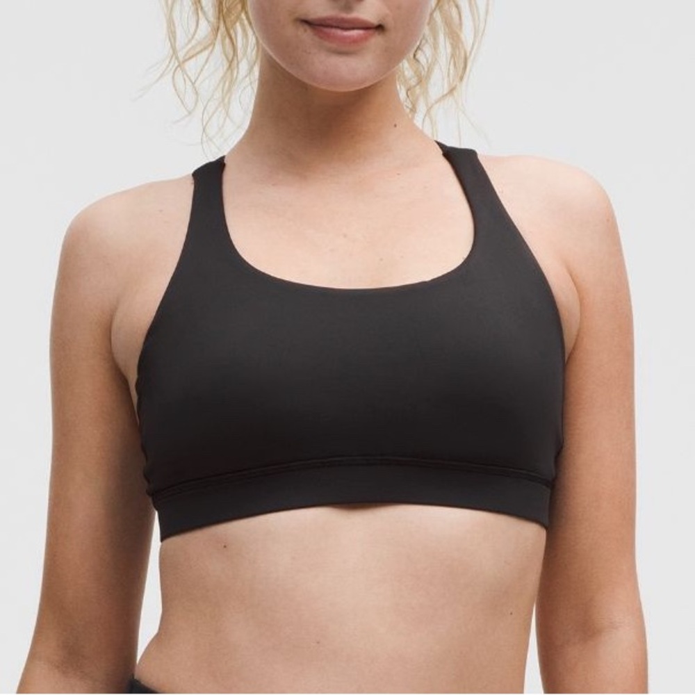 lululemon athletica Black Sports Bra - Lululemon Energy Bra Medium Support